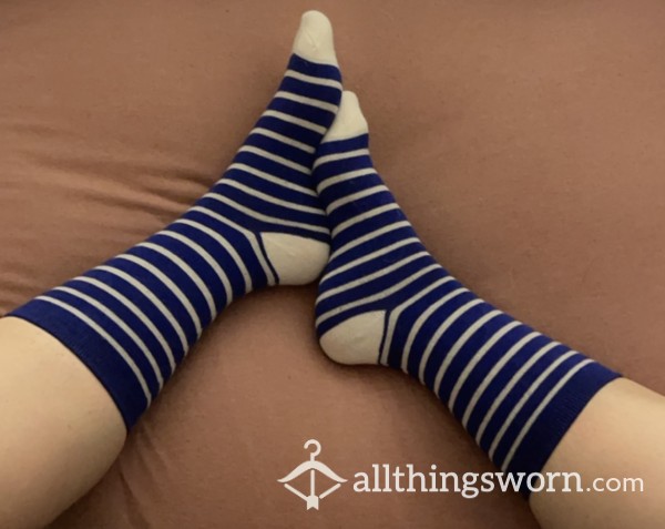 Blue/White Stripped Socks