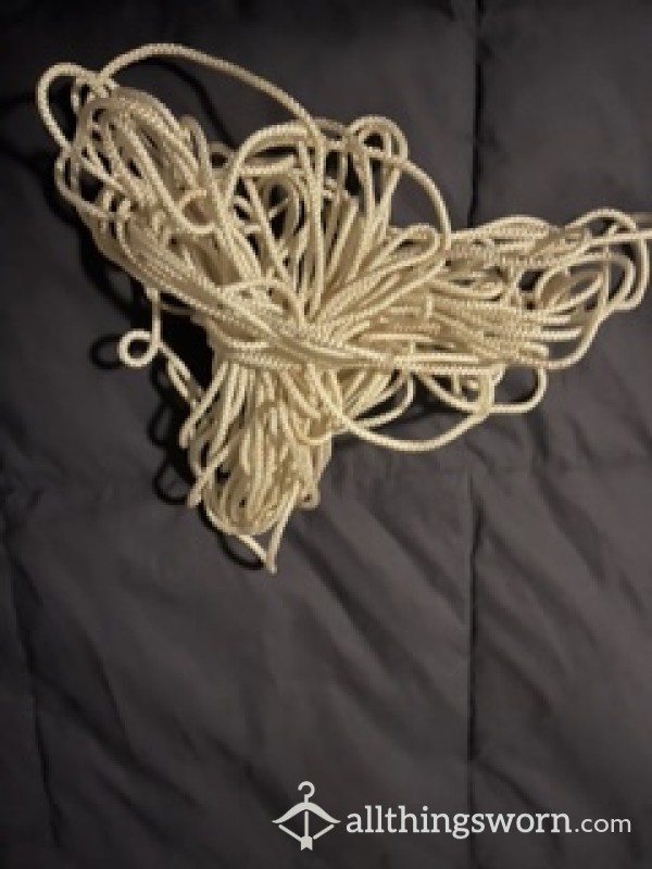 Bondage Rope With A Little Extra Wetness