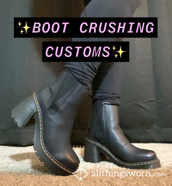 Boot Crushing Customs 💖✨