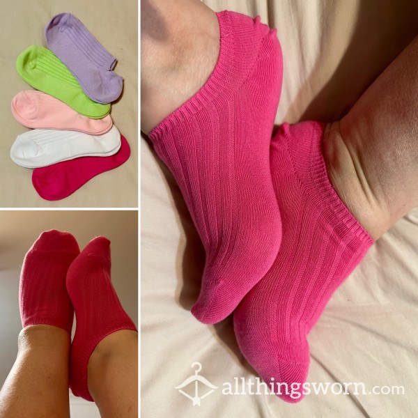 Cotton Anklet Socks Assorted Colours