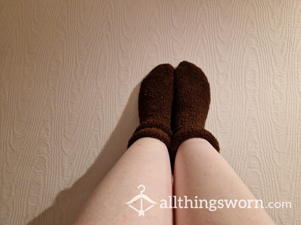 Brown Fluffy Socks
