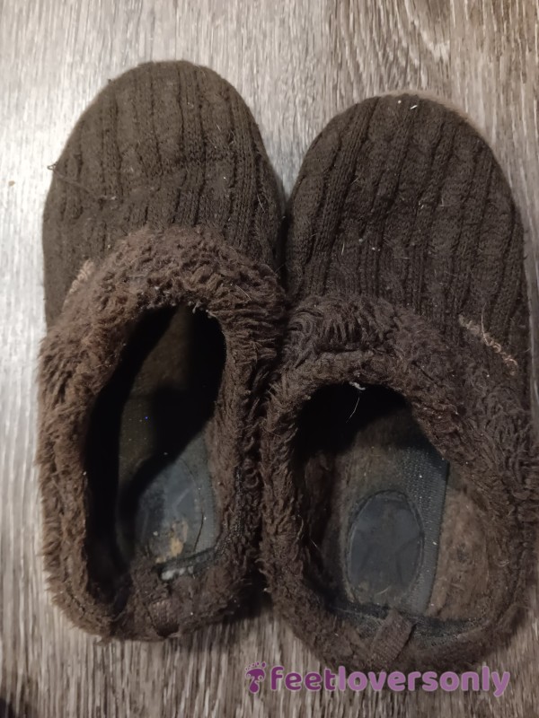 Brown Sketches Slipper Shoes Owned Since 2011. Never Washed,  Smelly,  Comfy, Thick Soles