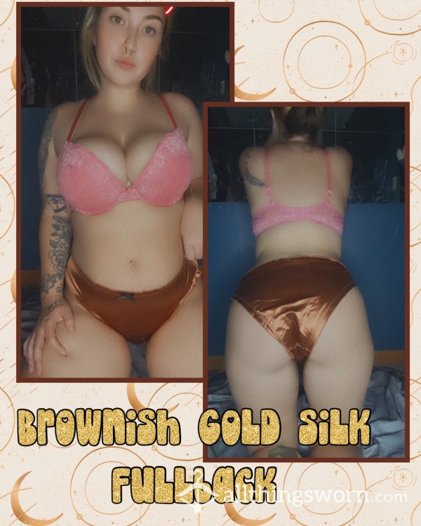 Brownish Gold Satin