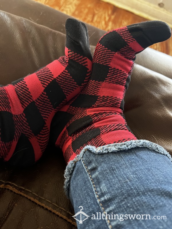 Buffalo Plaid Socks 24hr Wear ♥️ Add On’s Available