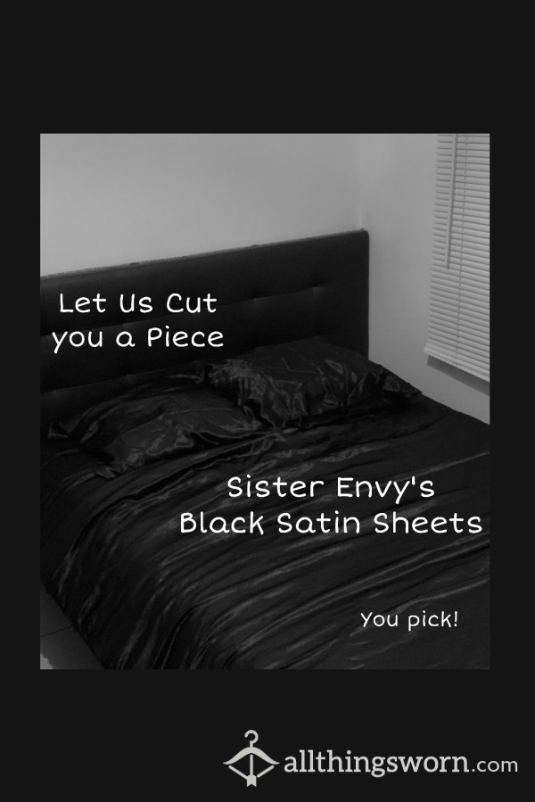 Buy A Piece~Sister Envy’s Black Satin Sheet Set