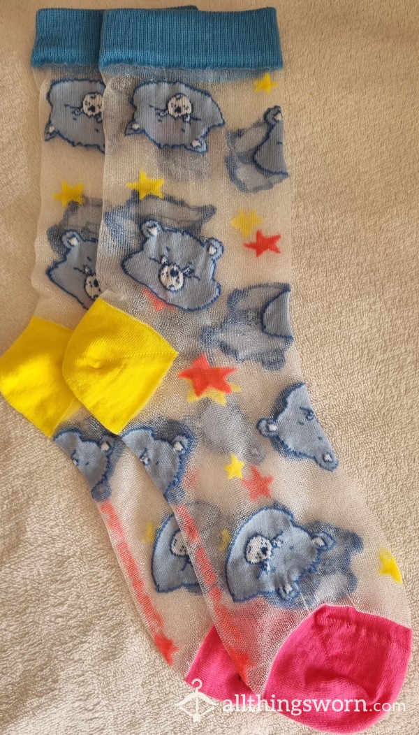 Care Bear Cute Socks (grumpy Bear)