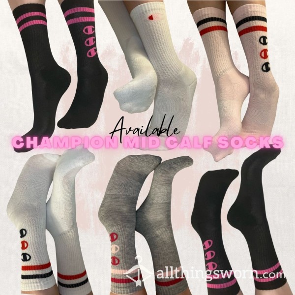 Champion Mid Calf Socks { Multiple Colors Available }