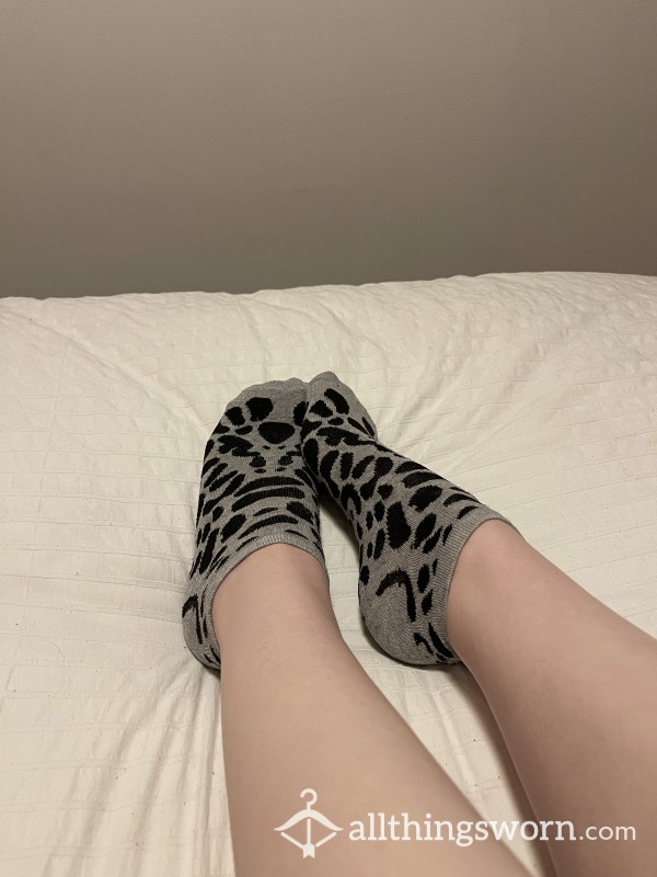 Cheetah Print Ankle Socks