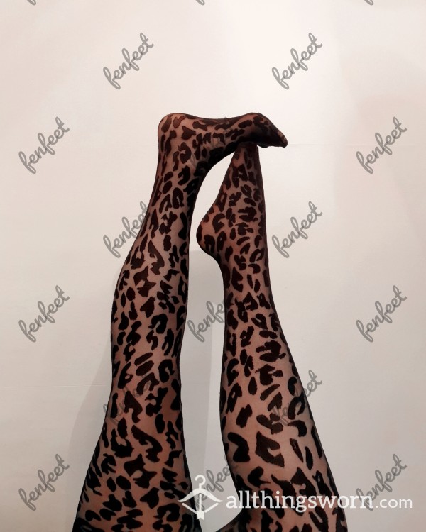 Cheetah Print Pantyhose