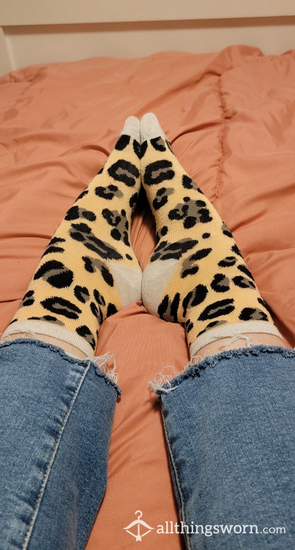 Cheetah Print Socks, Daily Wear