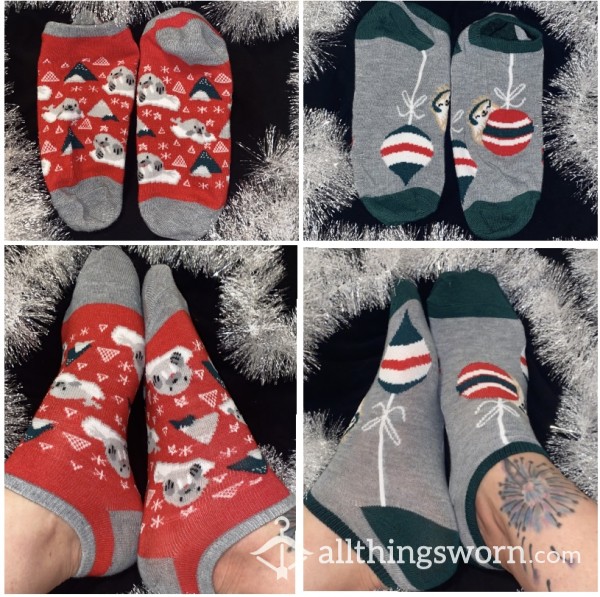 Christmas Socks 🎄 Pick Your Pair, 3 Day Wear. Free US Shipping 🎄🖤