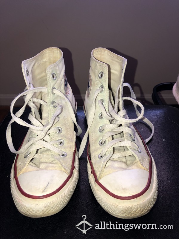 Well-worn, Dirty Chuck Taylor Sneakers