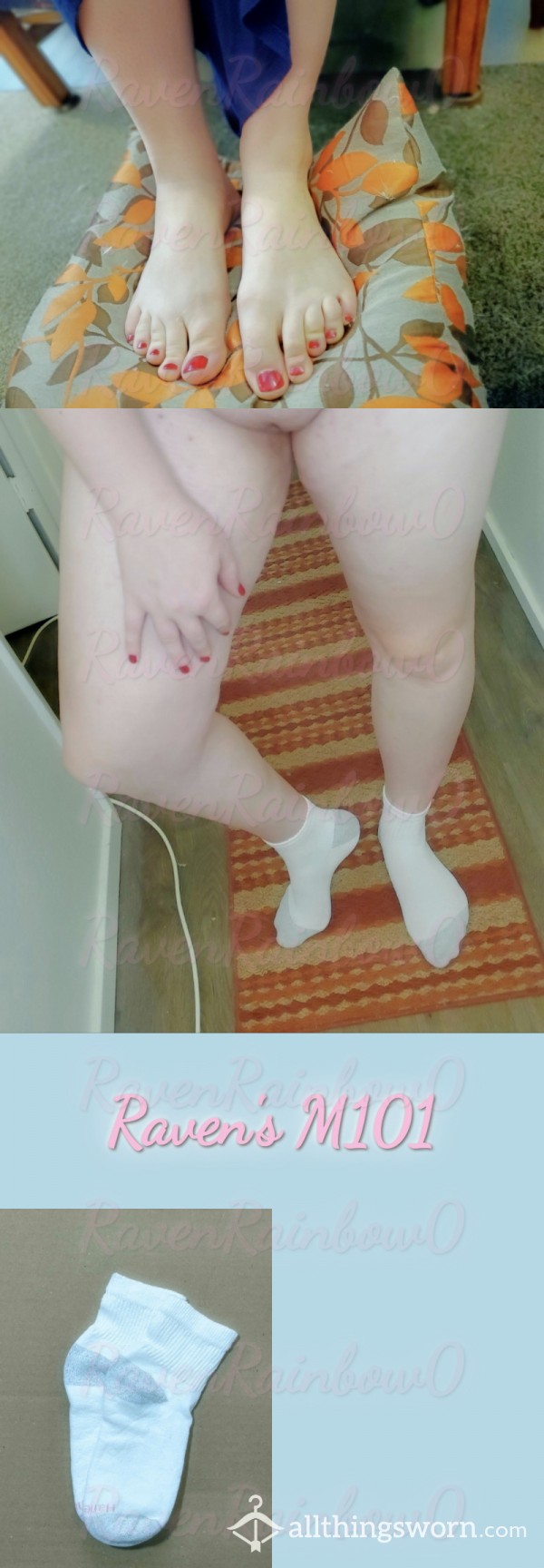 Classic White Ankle Socks (Pair) - Taste My Lovely Dutch Socks? [M101]