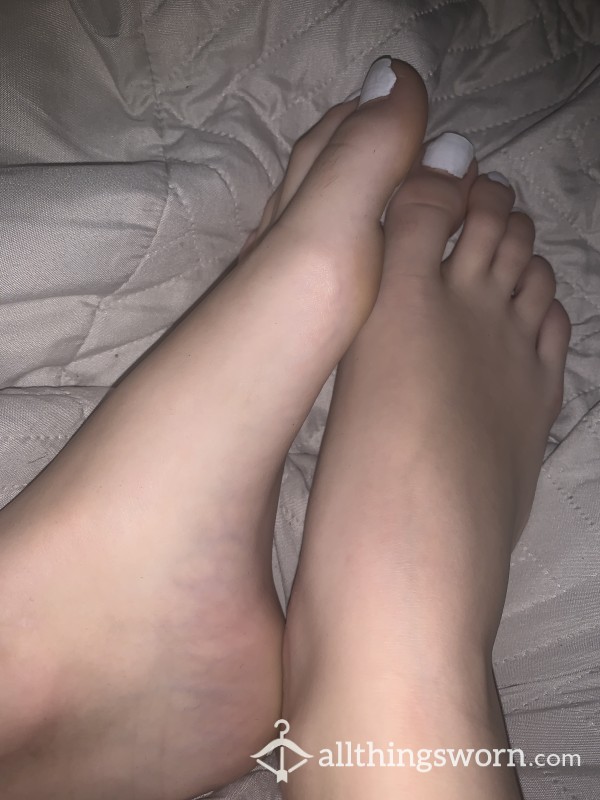 Close Up Of My Sweaty Feet