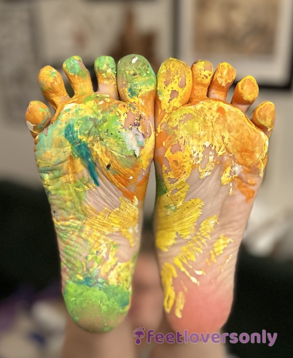 Commissioned Foot Painting Of Choice With Photos And Video