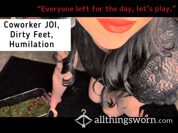 Coworker Surprises You After Hours: JOI, Dirty Feet, Humiliation - Computer Edited Experience