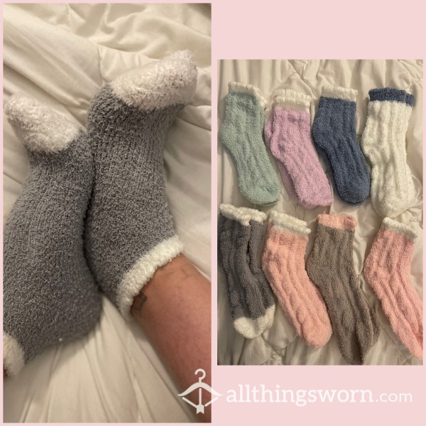 🐑 Cozy Fuzzy Ankle Socks - 48hrs - Vacuum Sealed 🐑