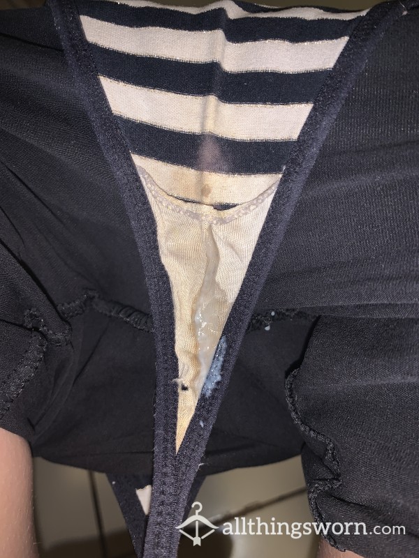 Creamy And Well Worn Thong