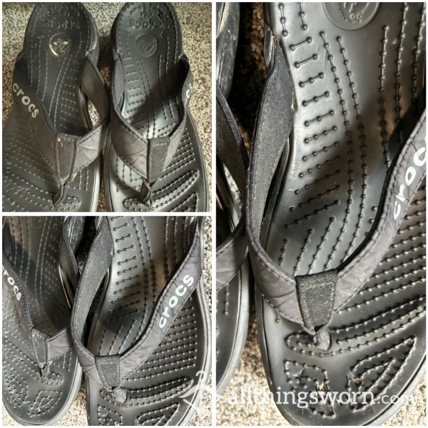 Croc Flip Flops - Worn