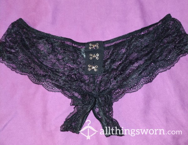 Crotchless Ann Summers Lace Panties 🖤
