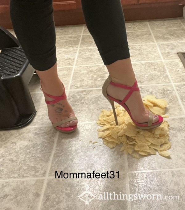 Crunching Chips In My Heels And Barefeet