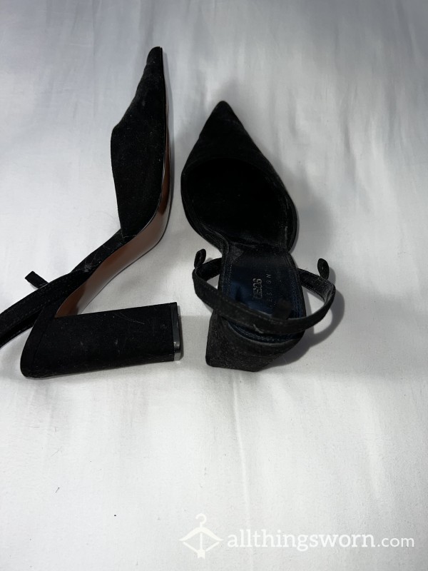 🐜 🐛 🐞 CRUSHIN’ HELL HEELS - RUINED, USED FOR VARIOUS CRUSHING VIDEOS - BLACK  🐞🐛🐜