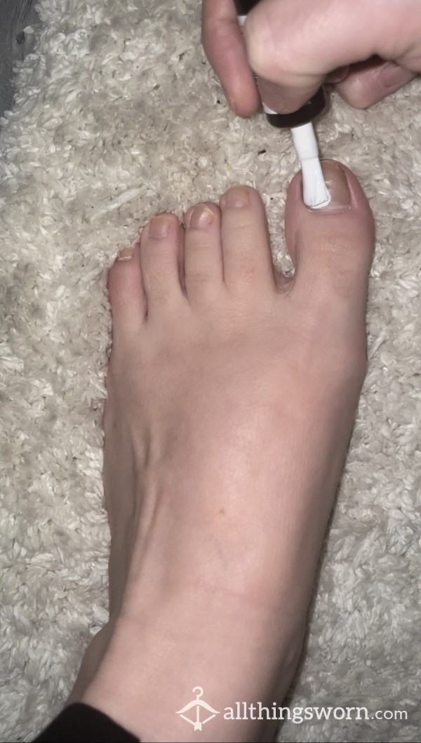 Cum And Paint My Toes With Me 🤍