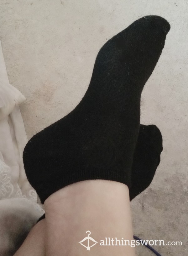 Cum 💧 Filled Black 🖤 Workout Socks 🧦