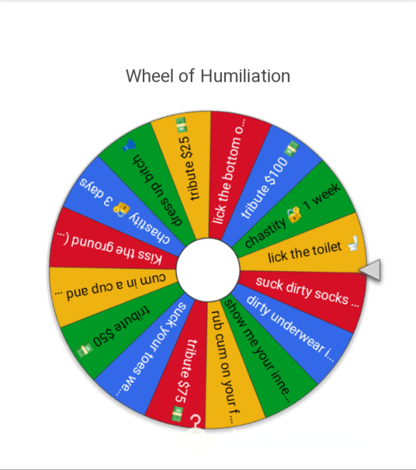 Cum Spin The Humiliation Wheel With Me