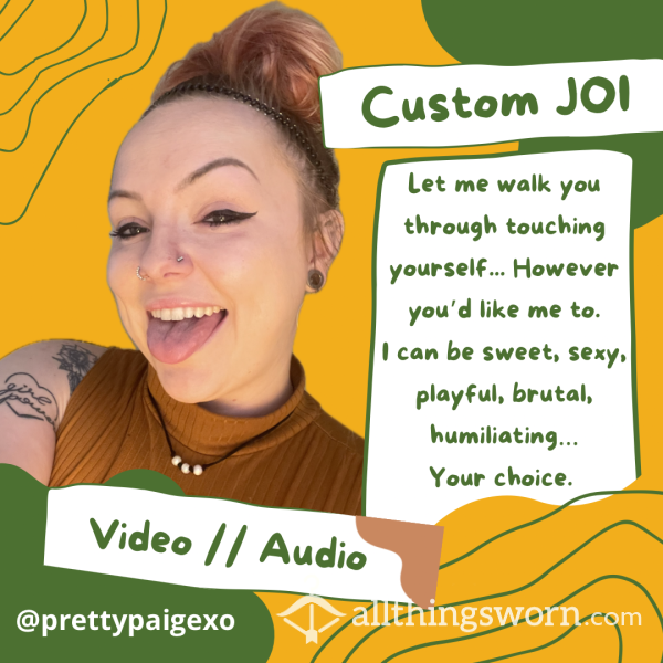Custom JOI / SPH Video (& More!!) 😈😘💦 5 Min+