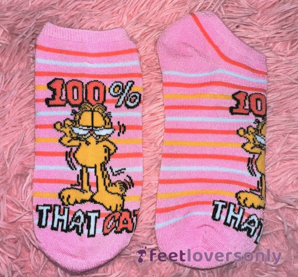 Custom Sock Wear 💕 Pink Garfeild Socks 🤭