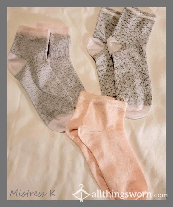 Cute And Soft Ankle Socks - 3 Colors - 48 Hour Wear