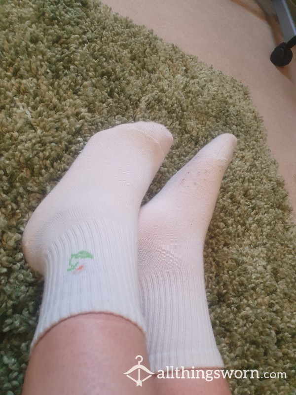 White Gym Socks With My Sweet Ass Scent