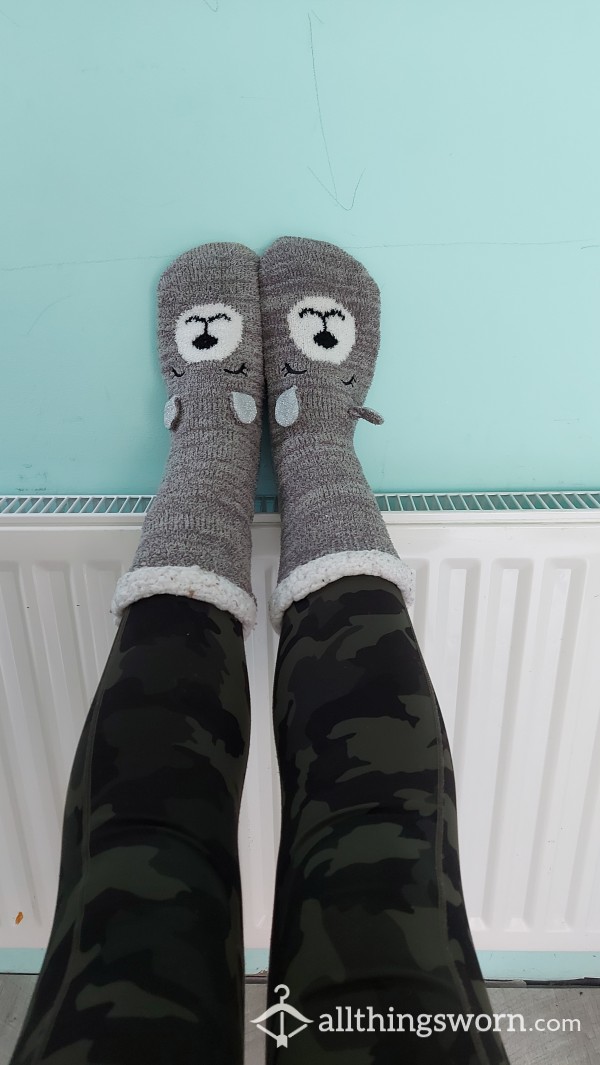 Cute Bear Slipper Socks