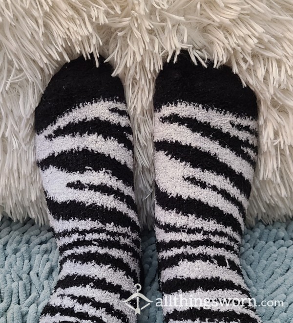 Cute Fuzzy Socks Worn For 24 Hrs