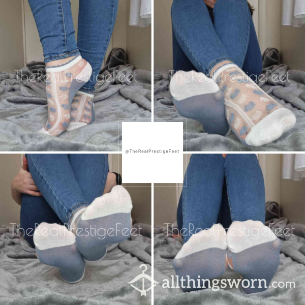 Cute Mesh/Sheer Trainer Socks - Design 5 | Standard Wear 48hrs | Includes Pics & Clip | Additional Days Available | See Listing Photos For More Info - From £16.00