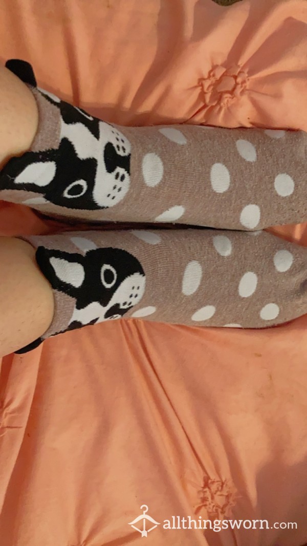Cute Puppy Socks With A Hole!