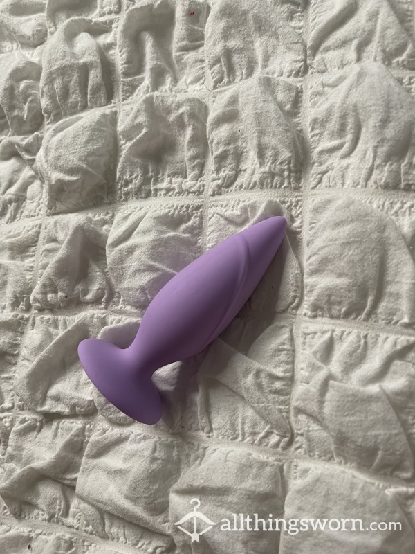 Cute Purple Used Rubber Butt Plug
