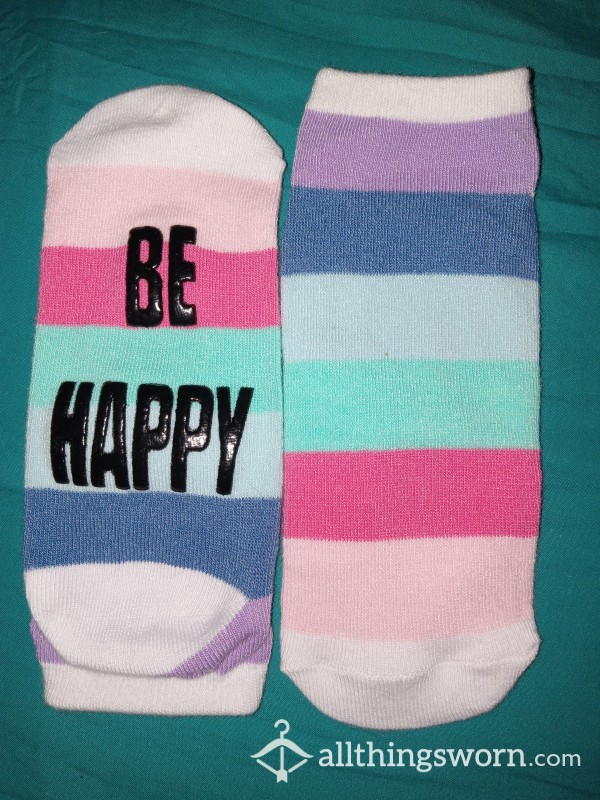 Cute Rainbow 🌈 Happy  Ankle Socks