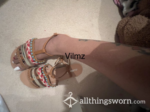 Cute Sandals Size 39 Well Worn And Smelly Baby Cum Get Me