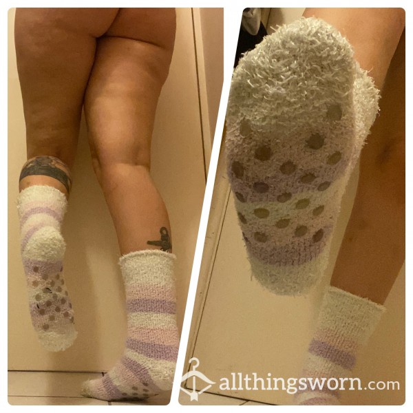 Cute Well-Worn Fluffy Socks 🥰