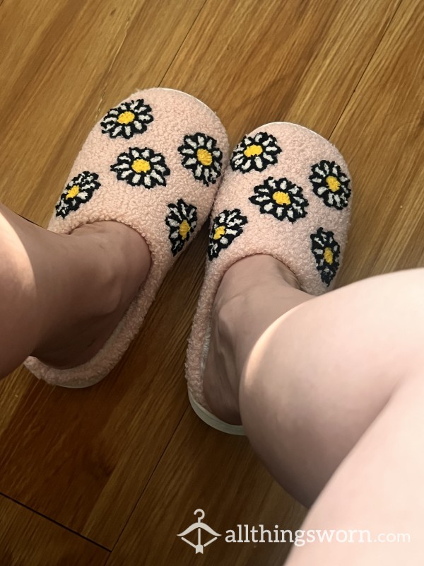 Cute Worn Slippers 🌸