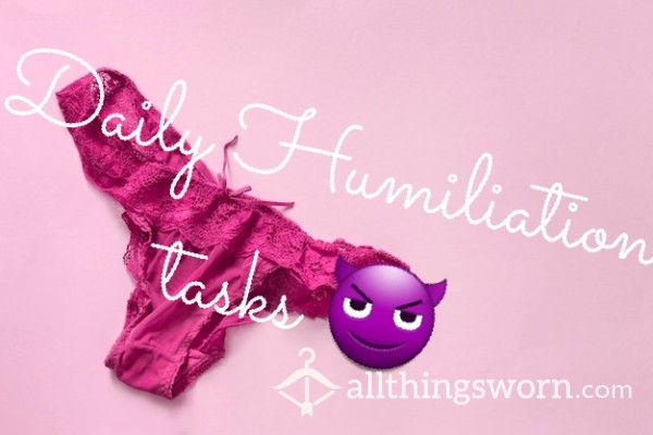 Daily Humiliation Tasks 😈