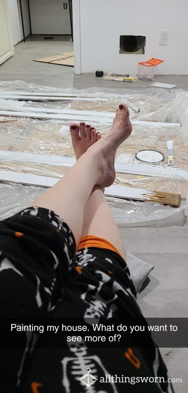 Dancing Around Barefoot While Painting