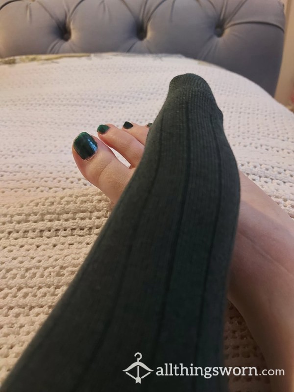 Dark Green Trainer Socks