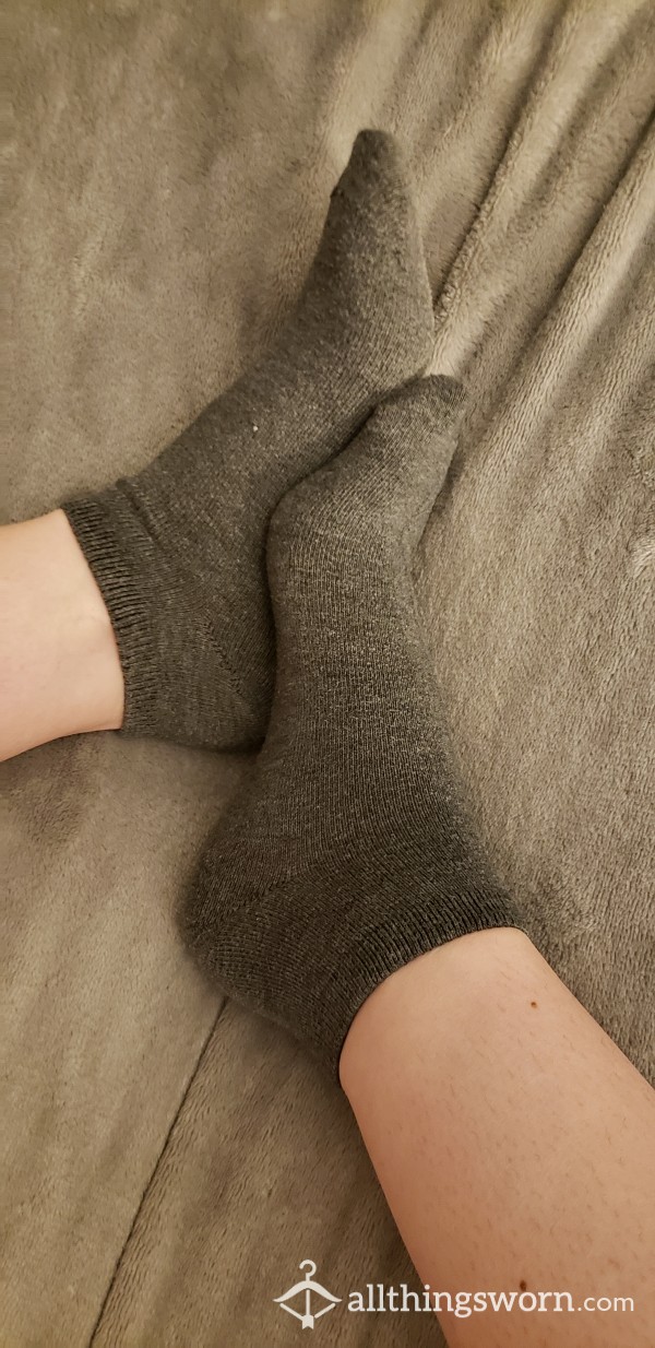 Dark Grey Ankle Socks