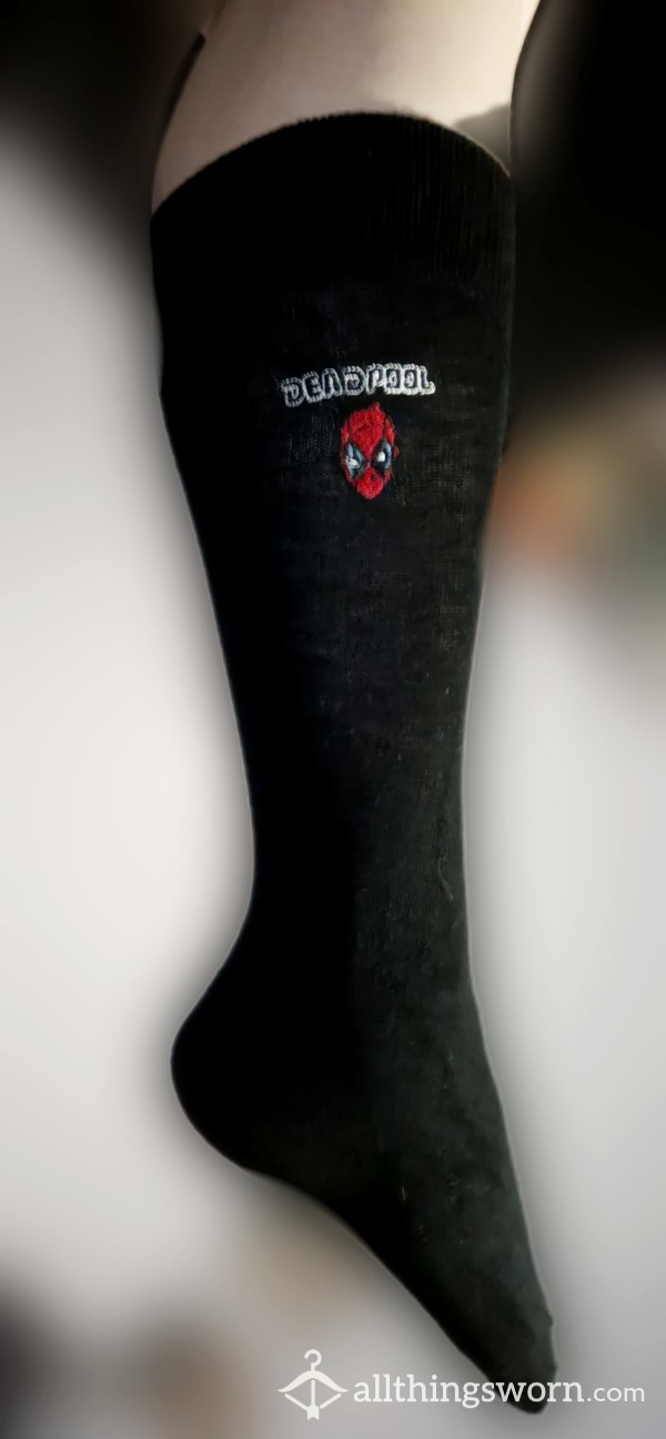 Deadpool Embroidered Socks