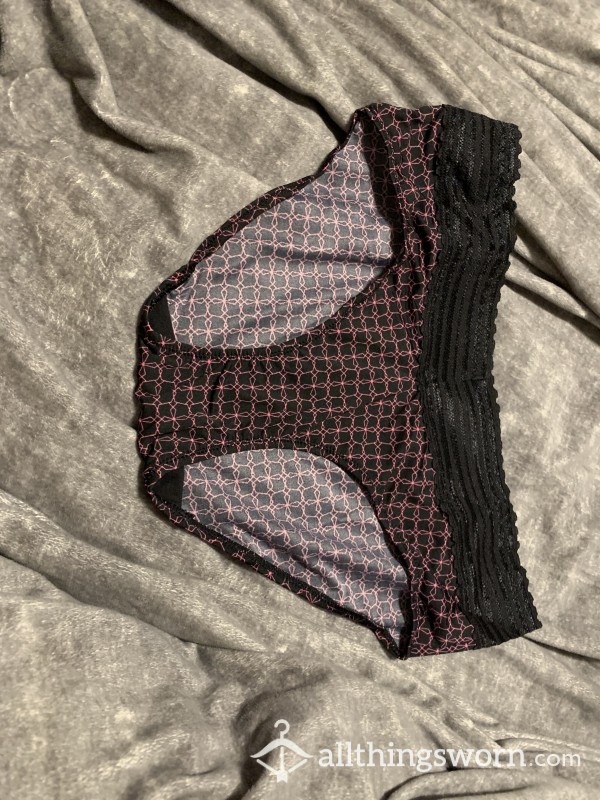 Dirty Black & Purple Panties