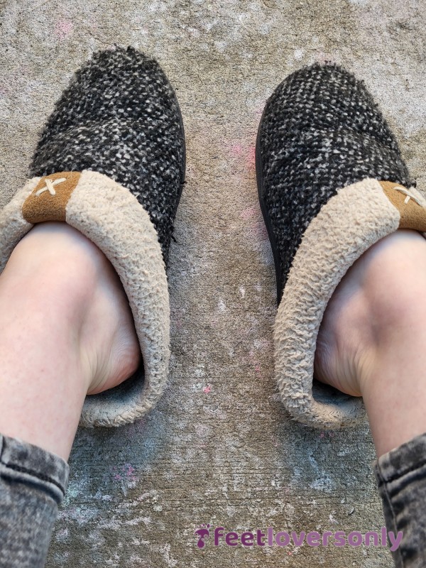 Dirty Old Slippers Worn Daily For A Year