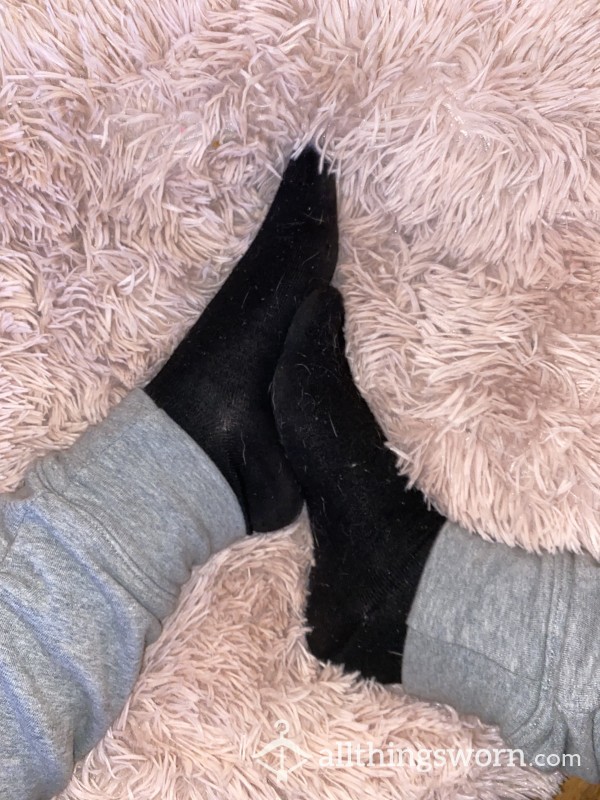 Dirty, Smelly, Black Ankle Socks